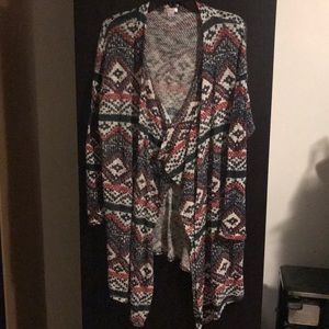 Multi Color Wrap Sweater